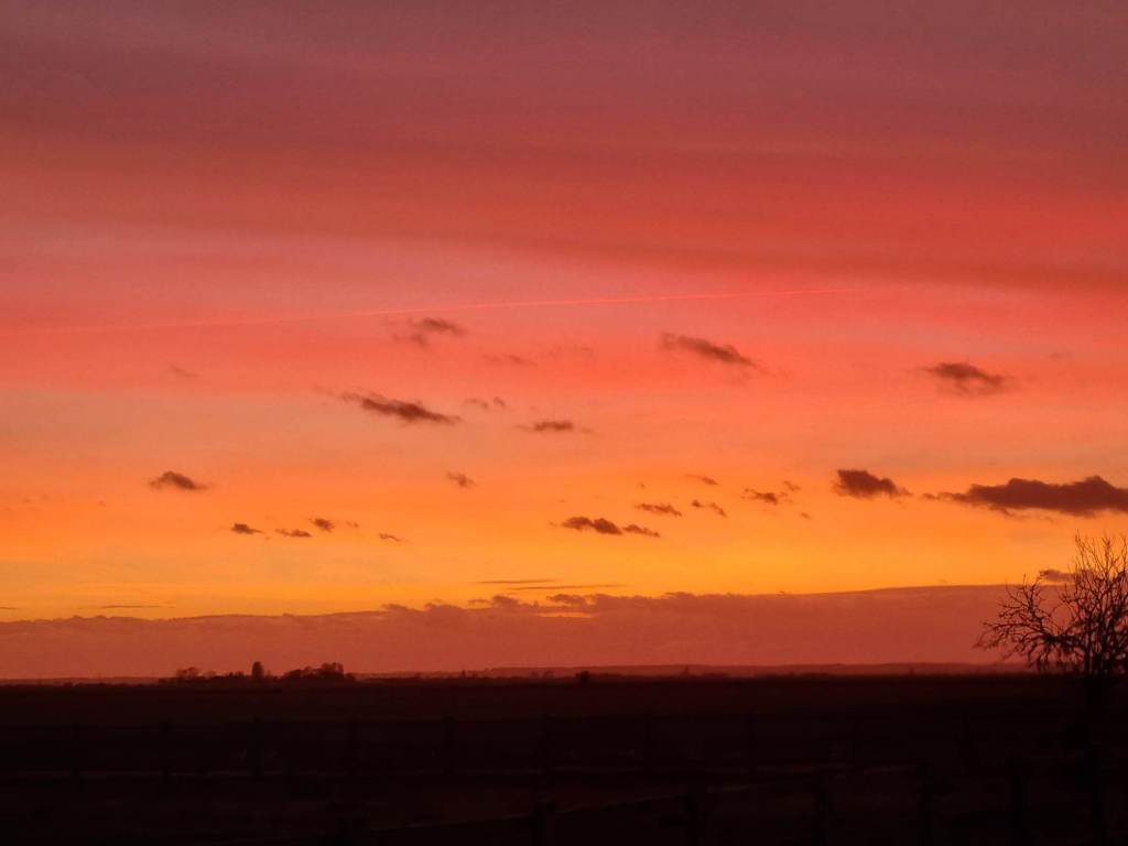 Big sky fen sunset